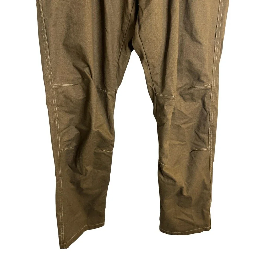 Kuhl Hot Rydr Pants Mens 34x32 Brown Flannel Lined Stretch Winter Workwear